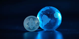 Kryptovaluta illustreret som en del af de globale finansmarkeder